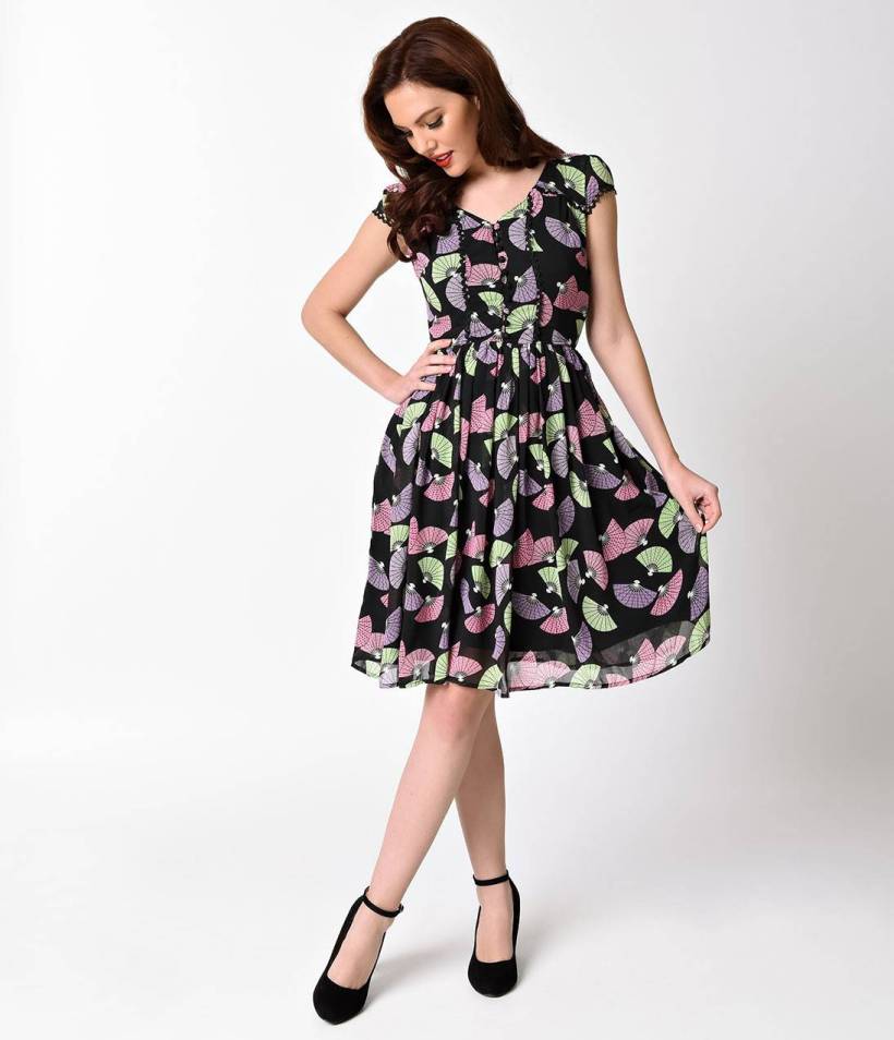 Lindy_Bop_1940s_Style_Black_Geisha_Fan_Print_Francy_Tea_Dress